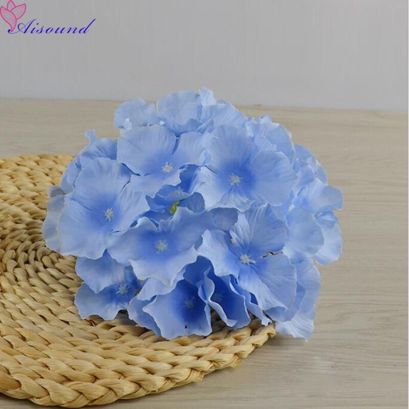 10 Stuks 20Cm Grote Zijden Hortensia Bloem Stem Bloemen Tak Voor Bruiloft Decoratie Diy Bloemen Muur Levert