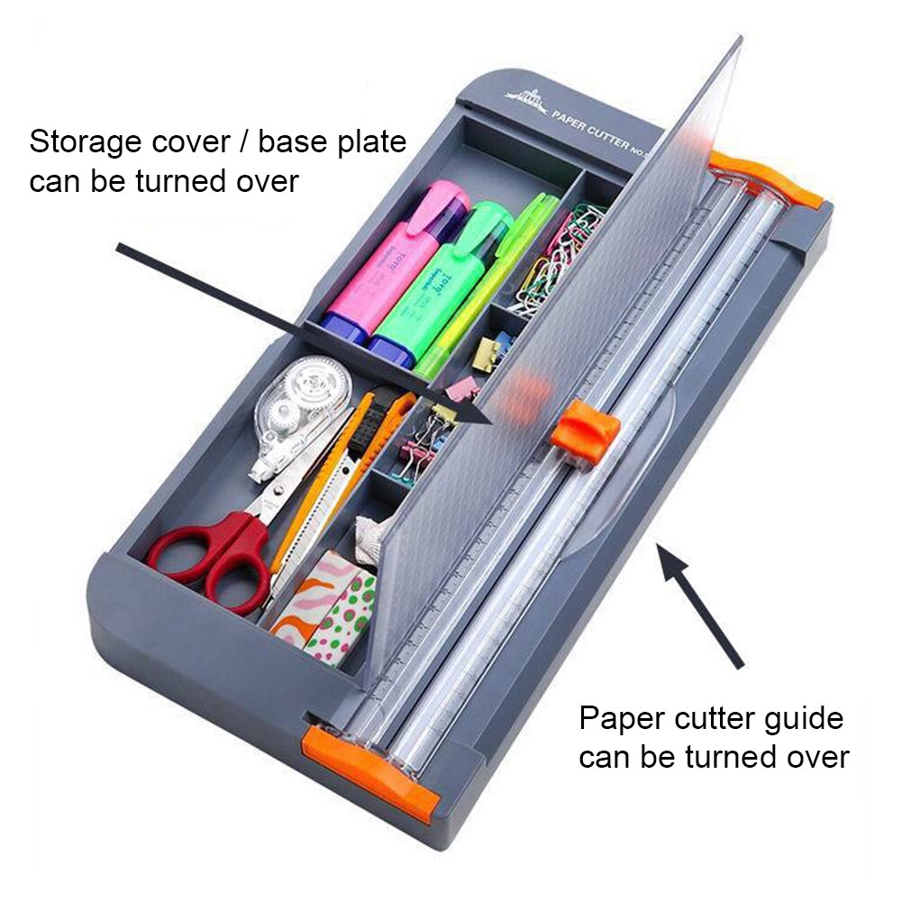 Portable Manual A4 Paper Trimmer Cutter Storage Box Art Trimmer Crafts Photo Labels Scrapbook Blades DIY Cutting Machine