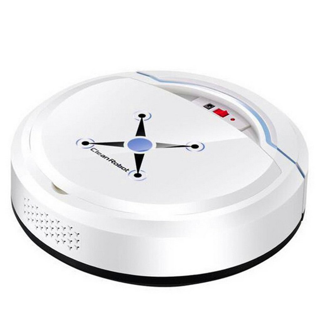 Oplaadbare Sterke Zuigkracht Vegen Smart Schoon Robot Stofzuiger Automatische Oplaadbare Smart Vegen Robot Cleaner: white
