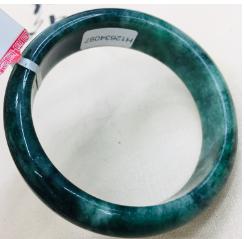 Natuurlijke Birmese Emerald noble 52-62mm diepe olie cyaan armband Vrouwelijke prinses jade armband Sturen EEN land inspectie certificaat: 56mm-58mm