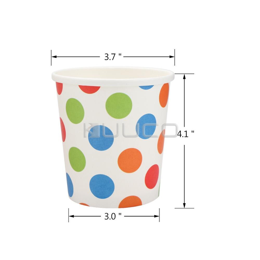 25 Stuks 8Oz 12Oz 16Oz Papier Soep Cup Dessert Ijs Taart Soep Container Voedsel Pakket Diepvriesbestendig voedsel Cup Met Deksels: 16oz