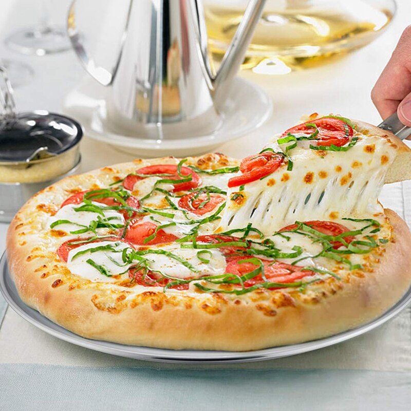 Pizza Bakplaat, 10-Inch Pizza Lade Rvs Oven Bakken Rvs Lade Koreaanse Barbecue Lade Westerse Restaurant D
