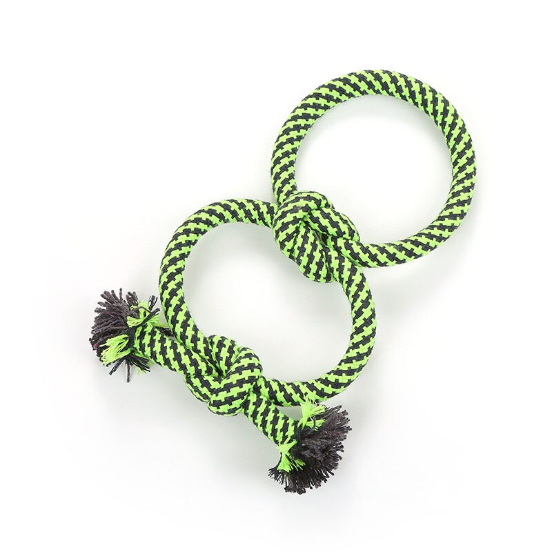 Pet Dogs Teeth Clean Puppy Cotton Chew Rope Knot Pet Supplies Durable Braided Bone Rope Safe Teeth Cleaning Pet Chew Toy: B