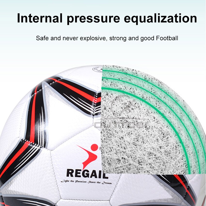 Outtobe Maat 5 Voetbal Voetbal Naadloze Anti-Slip Pu Kinderen Voetbal Indoor/Outdoor Training Voetbal Met Gratis inflator