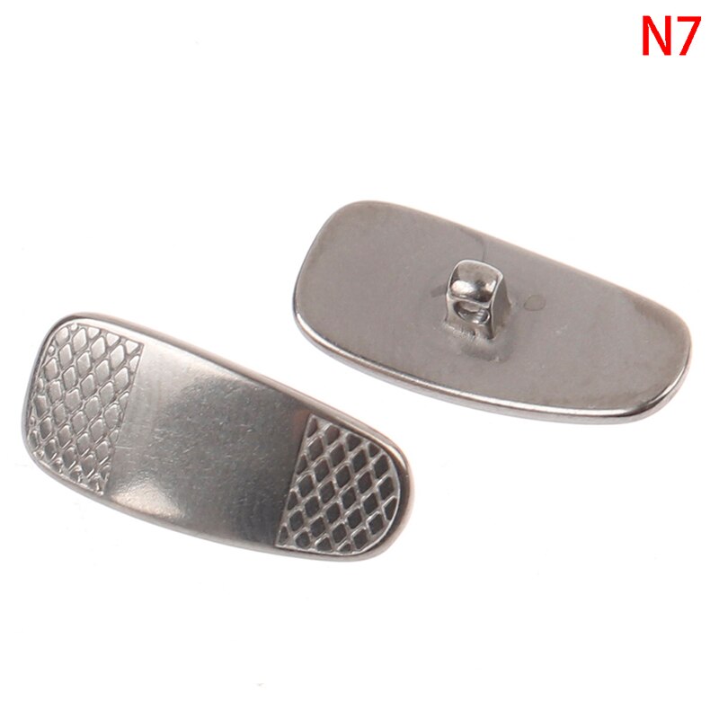 Metall neseputer titanium legering briller nese pads briller nese pads melon frø vanndråper runde briller tilbehør  gh882: N7