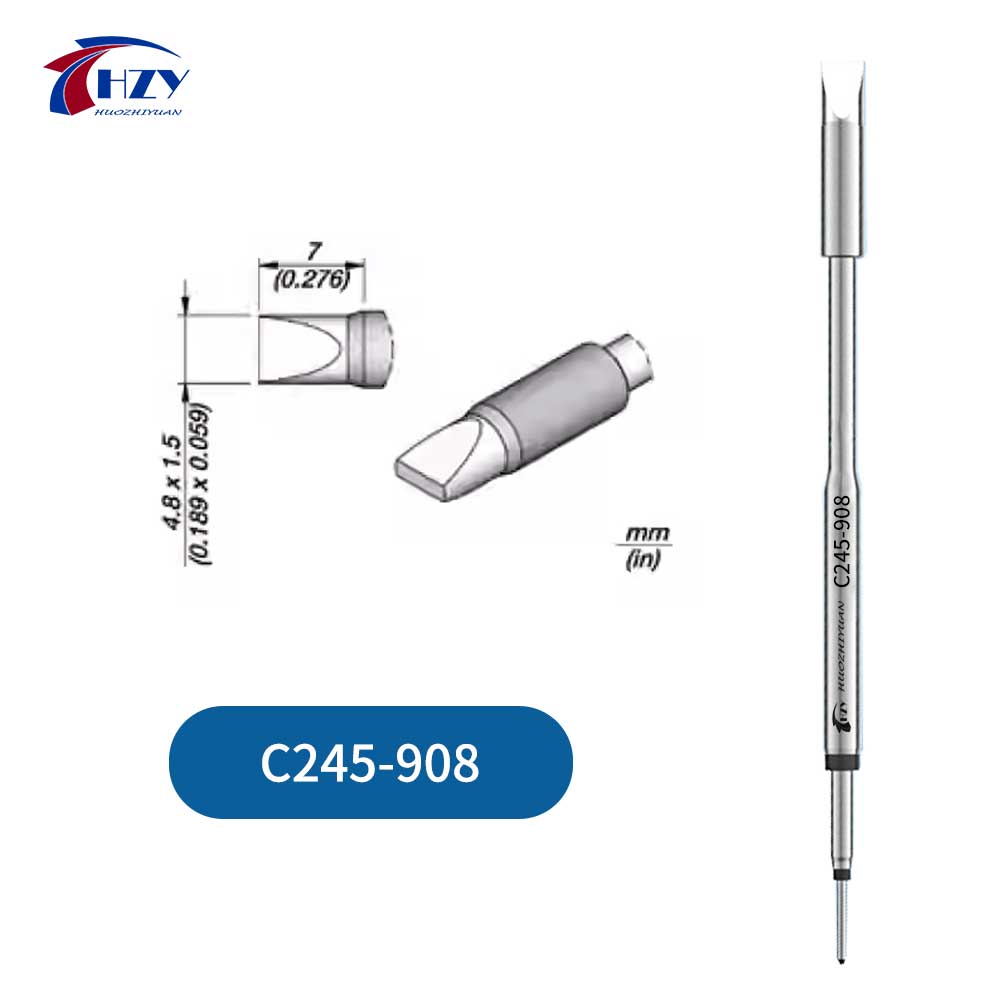 HZY C245 Series Soldering Iron Tips Head C245-K/I/IS/SK/903/907/933/911 for JBC Soldering Station Repair Tools for T245 Handle: Silver