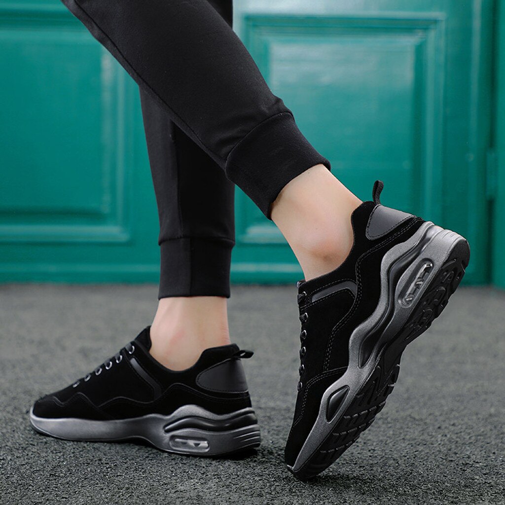 CHAMSGEND Men's Wild Mesh sports shoes platform non-slip lightweight work shoes breathable running shoes