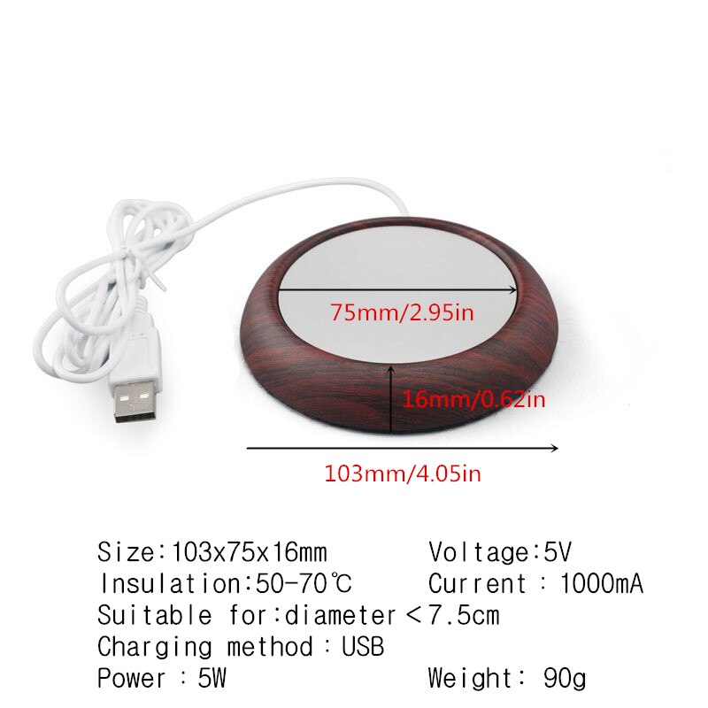 Kaffe varmare elektronisk tekanna varmare blommande mjölk kaffe som säljer kopp varmare värmare usb hem kök kontor