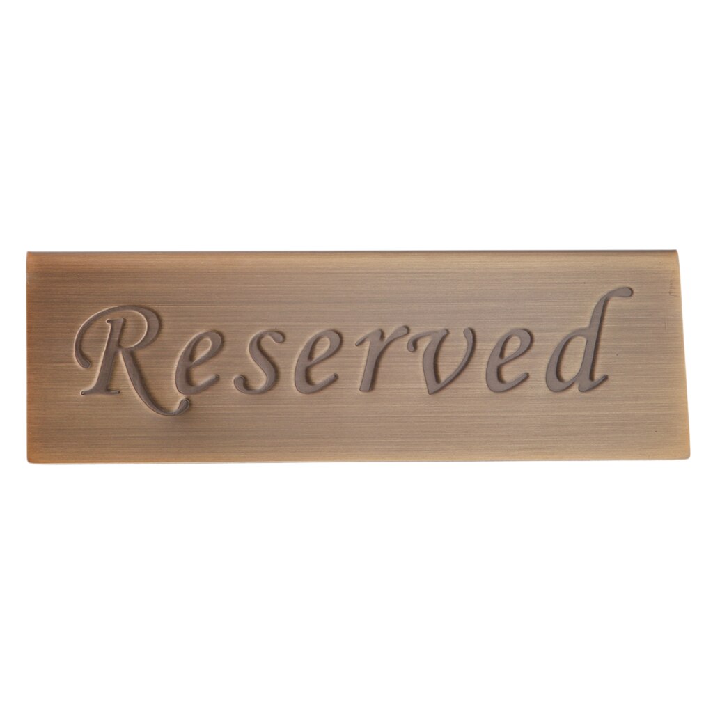 Stainless Reserved Table Sign Restaurant Reserved Holder Booked Stand Rack