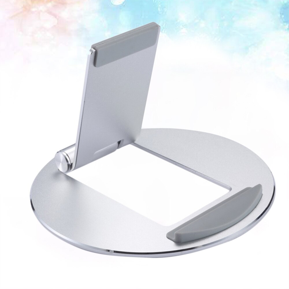 1pcs Durable Portable Foldable Desktop Simple Universal Tablet PC Shelf Computer Shelf Computer Rack for Home: Silver
