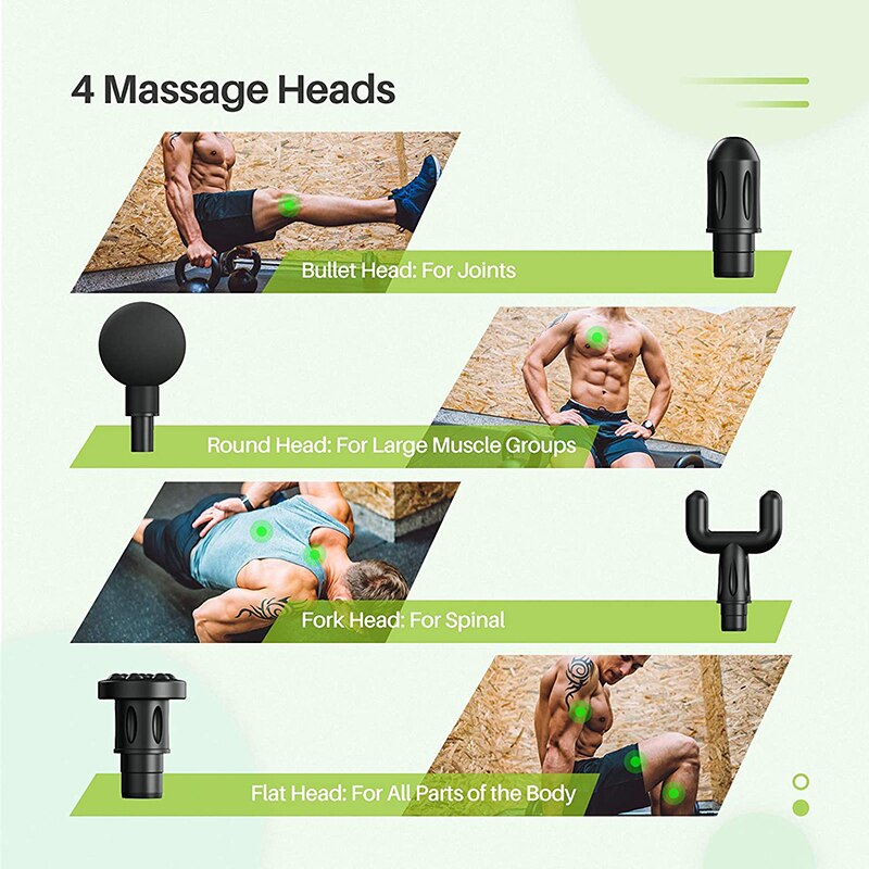 Pistolet de Massage électrique haute fréquence, masseur corporel, Percussion des tissus profonds, soulagement de la douleur musculaire