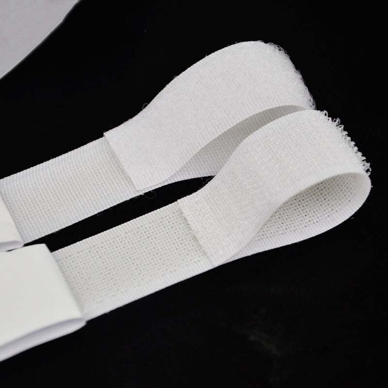 2cm bredder /25m længder lim selvklæbende velcrobånd tape krog og løkke sticker strip stick magisk tape velcro rem