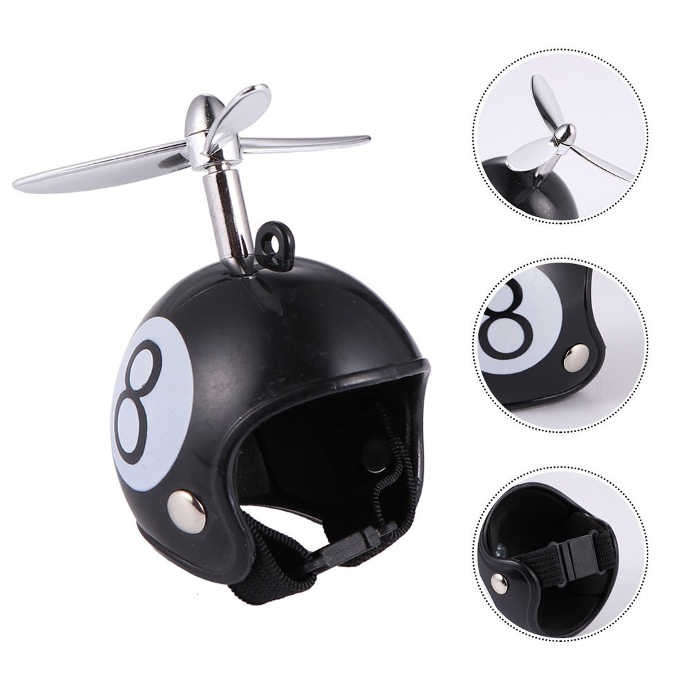 2 uds pollo divertido casco para equipo de protección sol protección contra la lluvia casco accesorios de disfraces pájaro gallinas, suministros para mascotas: Black eight pattern
