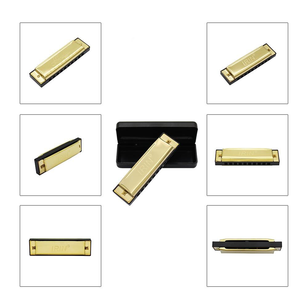 IRIN 20 Tone 10 Holes C Key Diatonic Harmonica Blues Jazz Rock Folk Music Musical Instrument