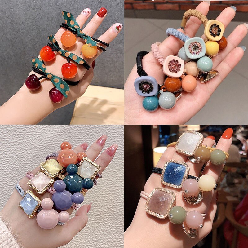 Trend Koreaanse Eenvoudige Duurzaam Chouchou Vrouwen Meisjes Elastische Haar Elastiekjes Holder Accessoires Tie Haar Touw Ring Hoofdtooi
