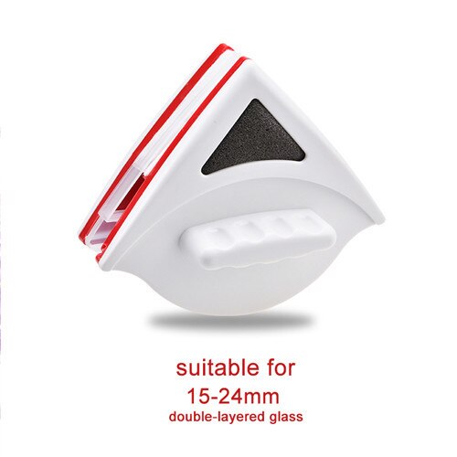 Creativo magnetisk magnet vindusvaskere rengjøringe børsteglass dobbel side visker nyttig overflate rengjøringe verktøy hjem vindusvisker: 15-24mm