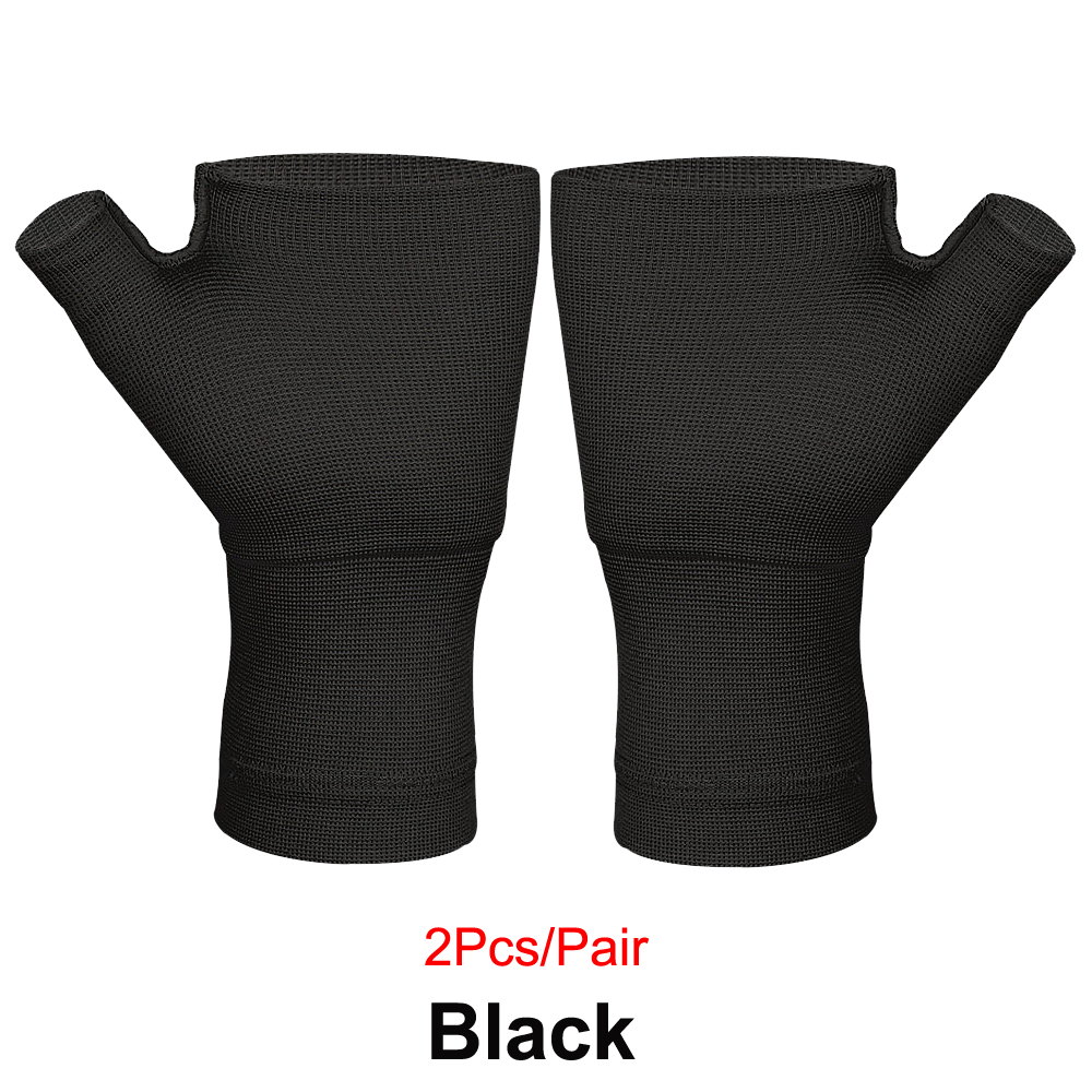 1Pair Compression Arthritis Gloves, Wrist & Thumb Support Sleeve for Unisex, Perfect for Carpal Tunnel, Wrist Pain & Fatigue: M / WHITE
