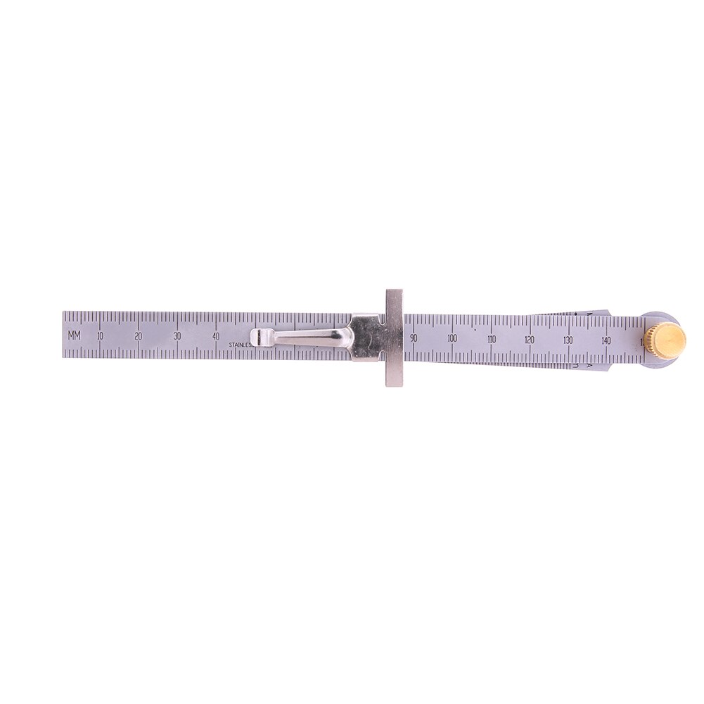 2pcs 16x2.5x1.2cm 1-15mm Taper Welding Feeler Gauge Gage Depth Ruler Stainless Steel Gap Hole Inspection