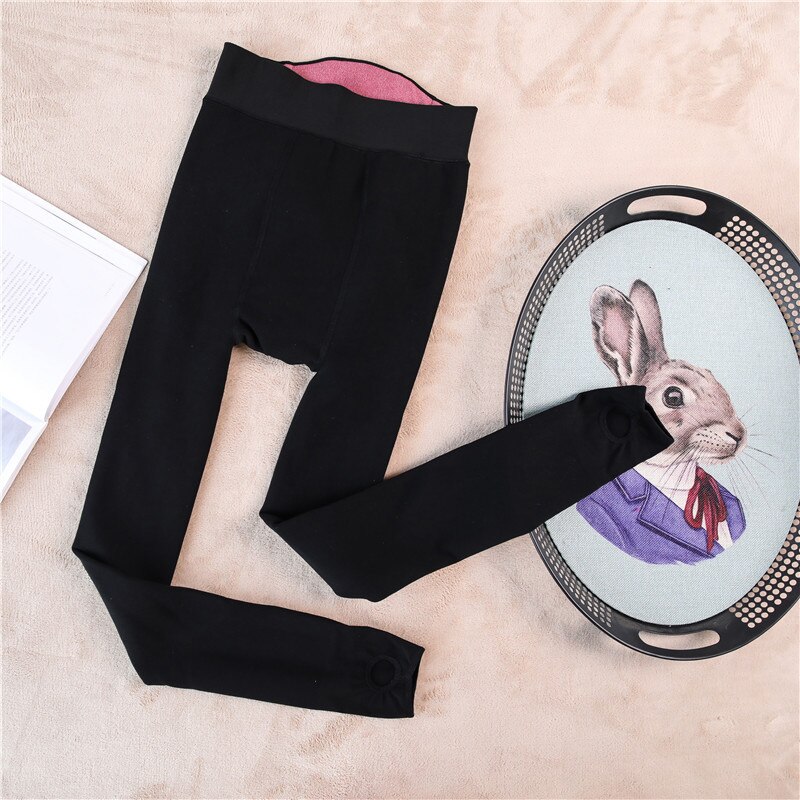 Autumn and Winter High Waist Warm Plus Fat Plus Size Pantyhose Thickened Bottoming Socks Women Plus Velvet Seamless Foot Pants