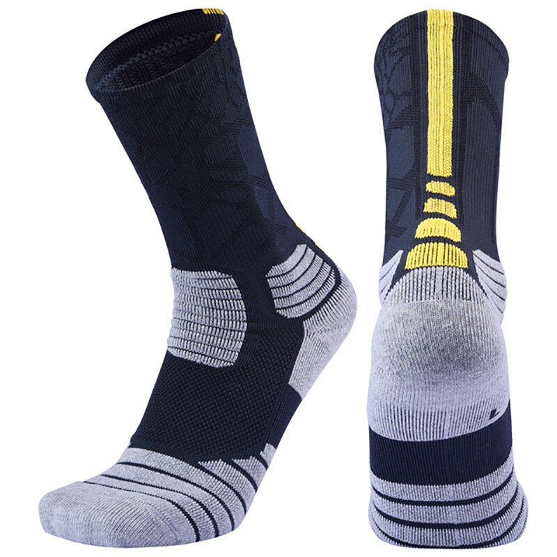 Men Outdoor Sports Elite Basketball Socks Men Cycling Socks Compression Socks Cotton Towel Bottom Men's Socks