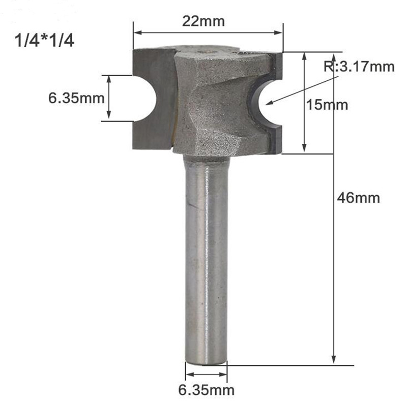Vhm Halfronde Frees Hout Router Bit Arc Messen CNC Houtbewerking Gereedschap voor Hout Fresas Para Madeira: 31Mm