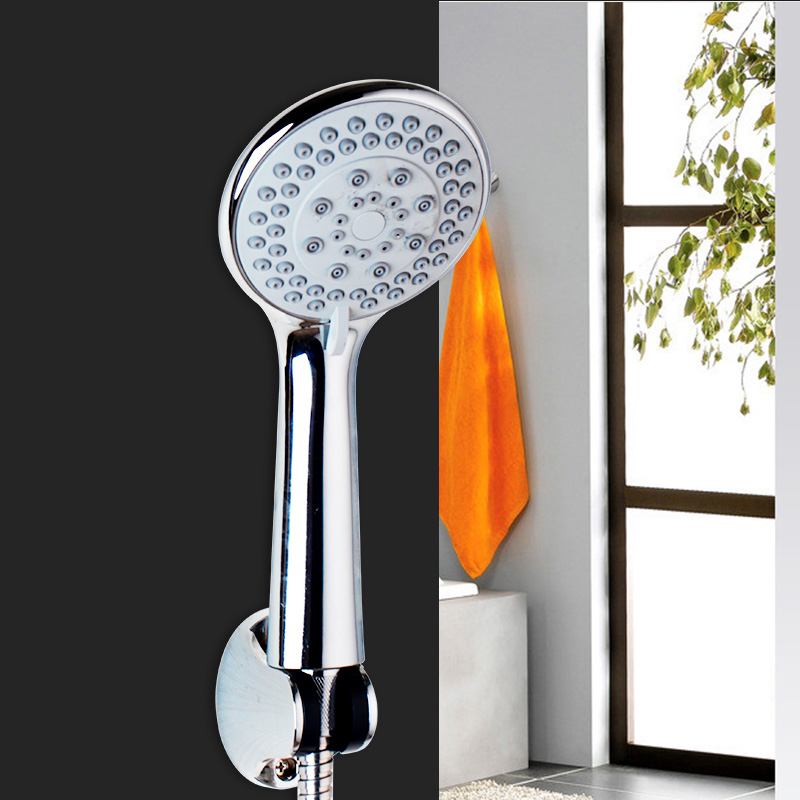 YANKSMART Bathroom Shower Head Set Handheld Combo With Multi-setting Push Dial to Flow Control Shower Head & Hose+Holder Set: 5198