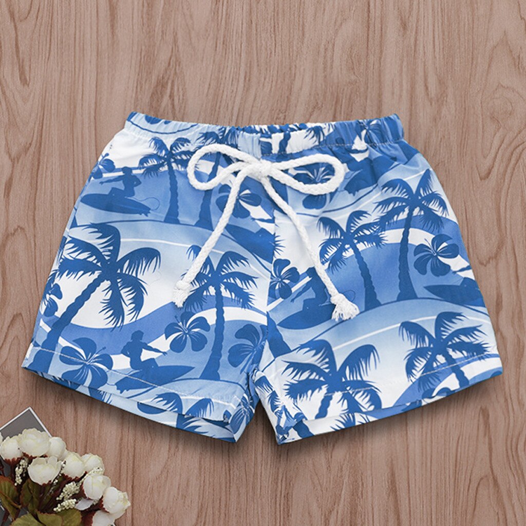 Nueva verano bebé Infante pantalones cortos con estampado Hawaiano para niños y niñas pantalones de playa para niños pequeños de verano ropa corta para bebés