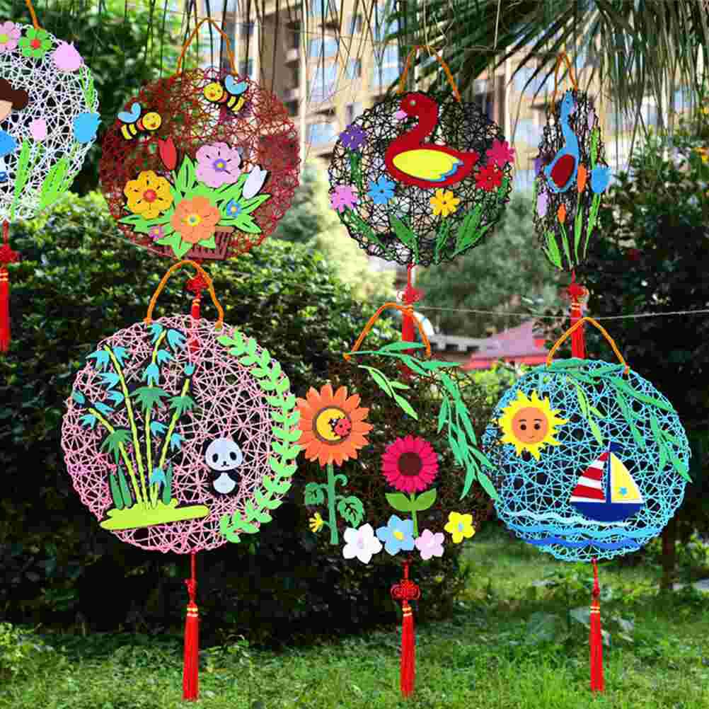 3pcs Children DIY Hanging Craft Kit DIY Hanging Craft Ornaments Party Supplies