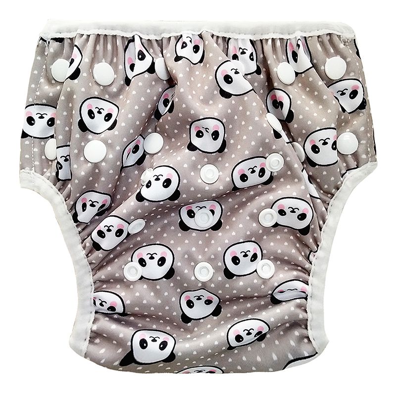 Katoen Spandex Baby Jongens Meisjes Luier Casual Cartoon Dieren Patroon Waterdichte Badmode Lekvrij Verstelbare Bodems Luier