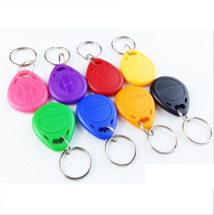 100PCS 125Khz Key Copy Rewritable Writable Rewrite EM ID T5577 keyfobs RFID Tag Ring Card Proximity Token Access Duplicate