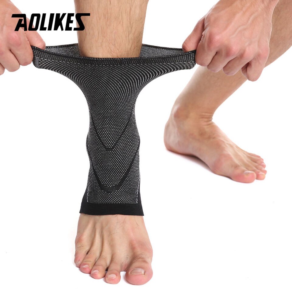 AOLIKES 1PCS Ankle Brace Suporte, Elasticidade Ajuste Livre Pé Bandagem de Proteção, Prevenção Entorse Do Esporte Da Aptidão Banda de Guarda: ankle support / XL