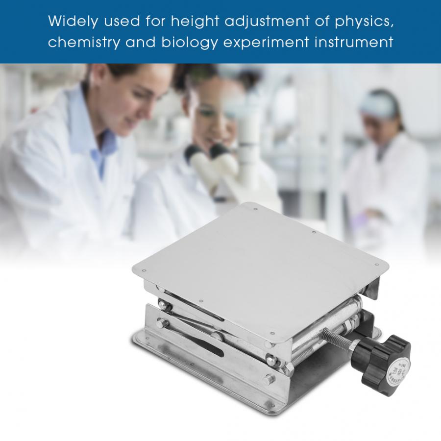Cremalheira de aço inoxidável 100*100mm da tesoura do quadro de levantamento do laboratório da plataforma de levantamento