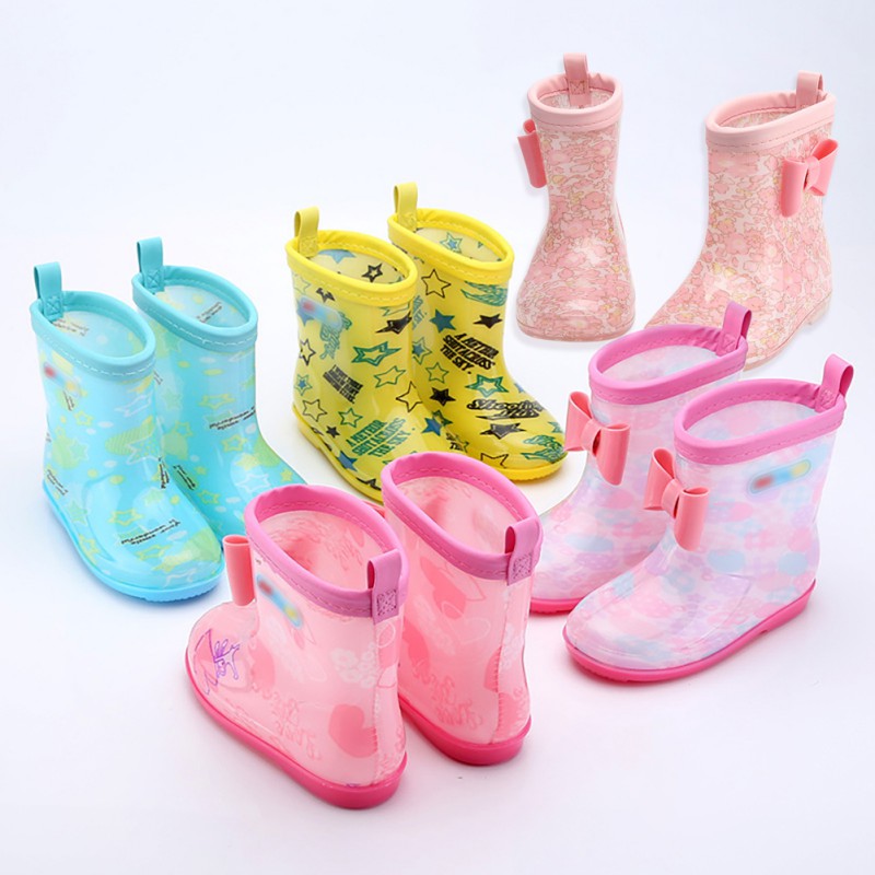 PVC Gummi freundlicher Regen Karikatur Baby Schuhe freundlicher Wasser Schuhe Wasserdicht Regen Neue Klassische freundlicher Schuhe