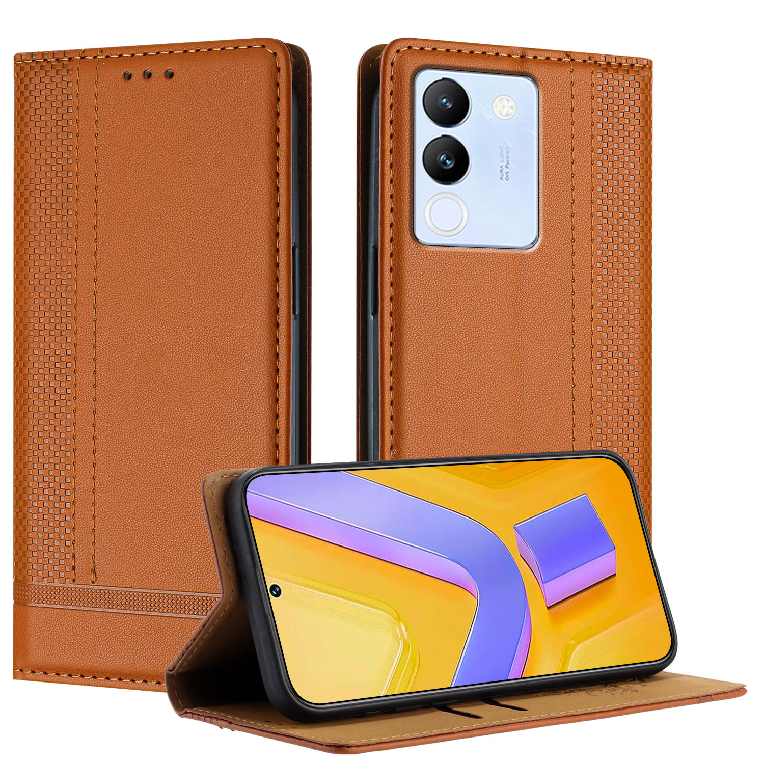 Vivo V30 Lite 5G Funda de cuero con tapa para teléfono, carcasa con billetera para Vivo V30 V30 Pro V30e V30 V40 SE