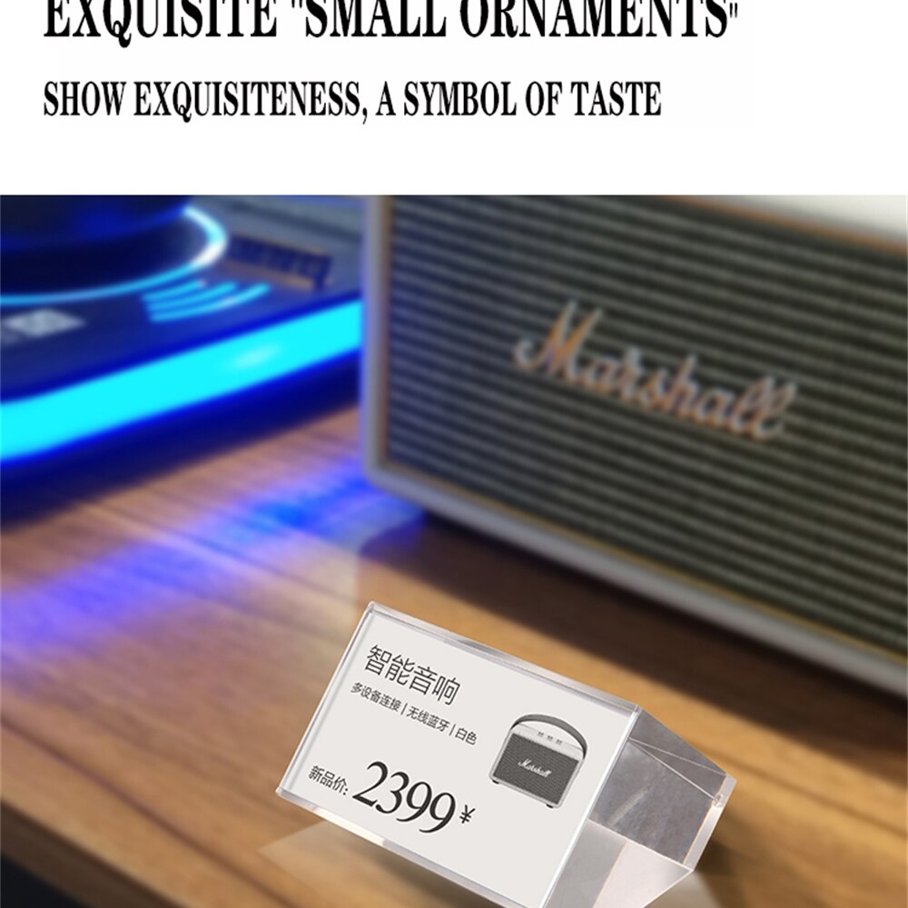 Acryl Kristall Preis Ständer 4s Einkaufen Hotel Restaurant Preis Etikett Möbel A4 Produkt Einführung Anpassung