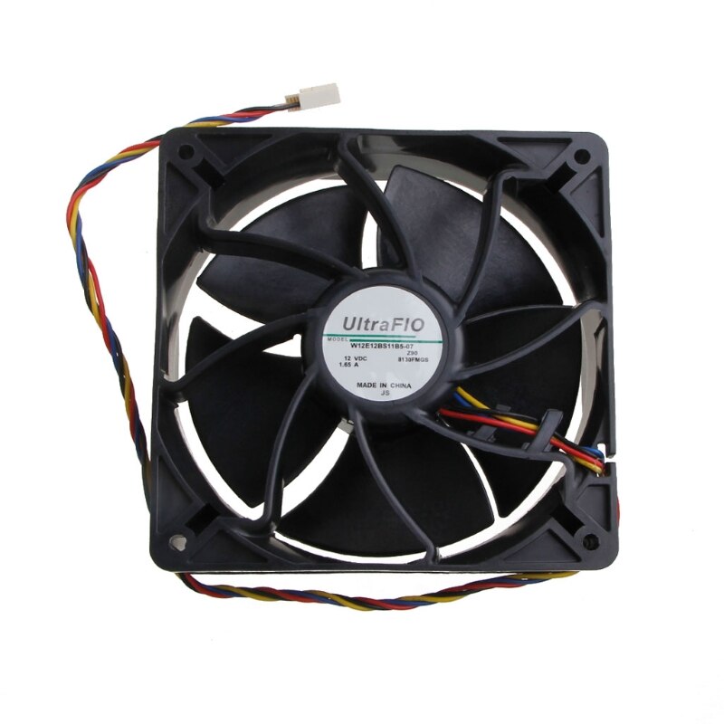 Ventilador de ordenador de alta velocidad, 6000RPM, 120mm, 12cm, PWM, CFM, W12E12BS11B5-07, 120x120x38 CC, 12V, 1.65A, 4 cables, 4 pines, bola Dual Y98A