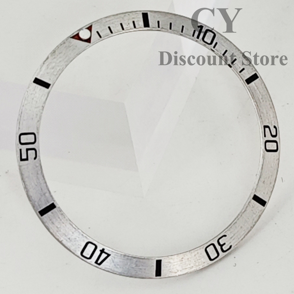 34mm Watch Bezel Insert Bezel Fit Automatic Watch Case For Ring Parts Automatic Watch Replacement: black