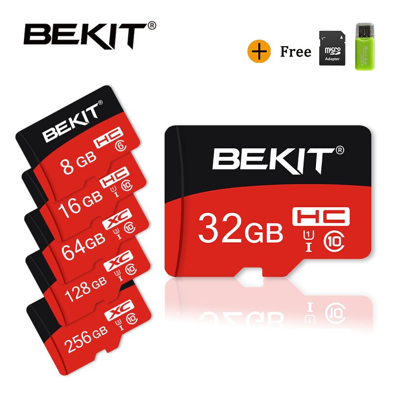 Bekit High speed Micro SD Card 4GB 8GB 16GB 32GB Class 10 Memory Card MicroSD 64GB 128GB 256GB UHS-3 mini TF card Flash Card