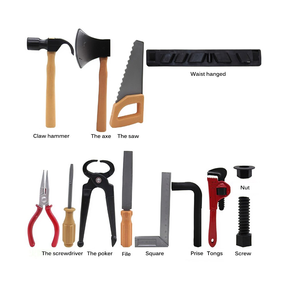 14Pcs Repair Tool Toy House Toys For Boys Pretend Play Model DIY Tool For Baby Early Learning Toys Home Simulation Plastic