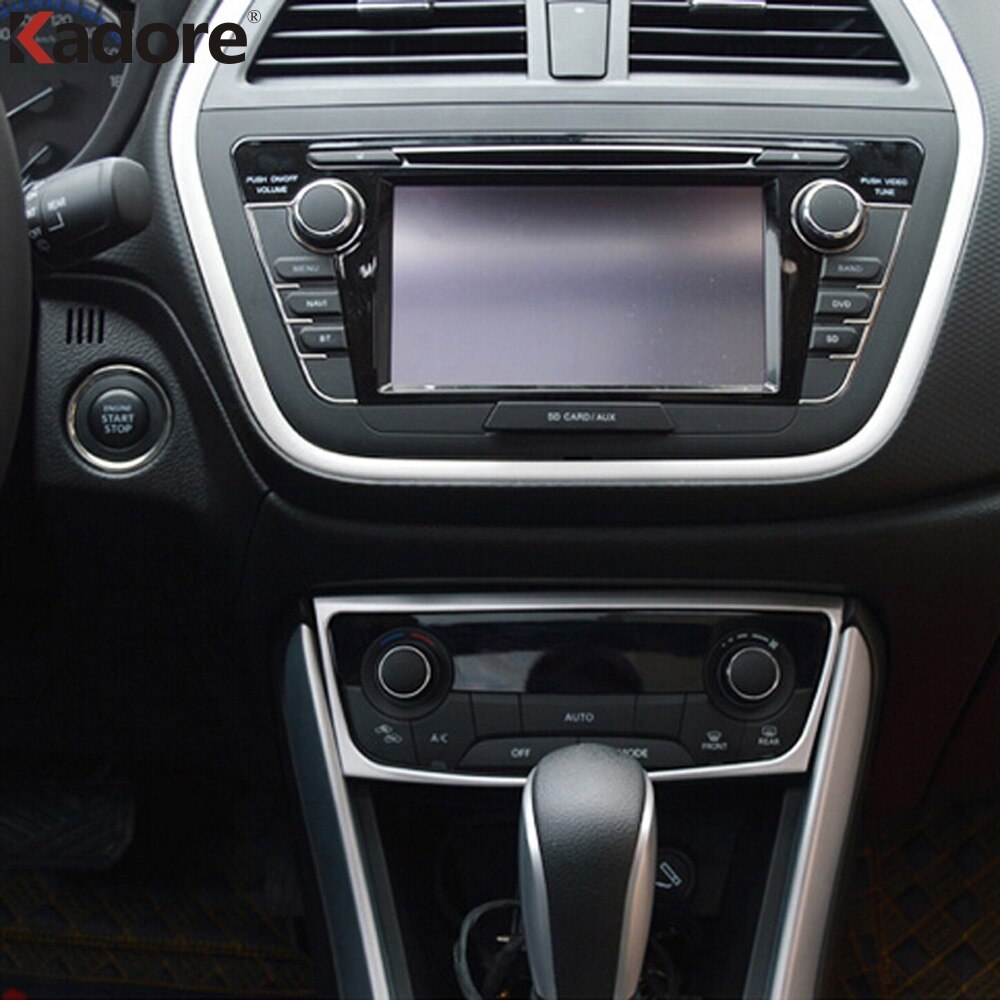 Para Suzuki Sx4 s-cross SX4 Crossover cubierta de cuadro de mandos central mate embellecedor Interior accesorios de coche