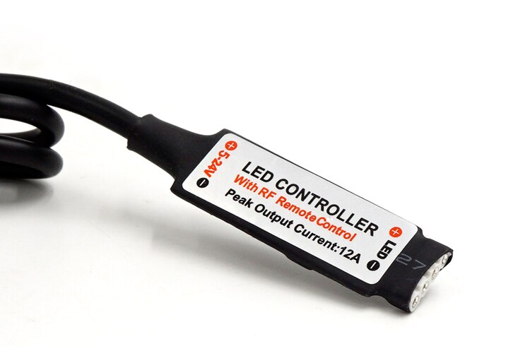Usb rgb led controller  dc5v dimmer mini 3 key 24 key  ir 17 key rf trådlös fjärrkontroll för  dc5v rgb led strip tape belysning