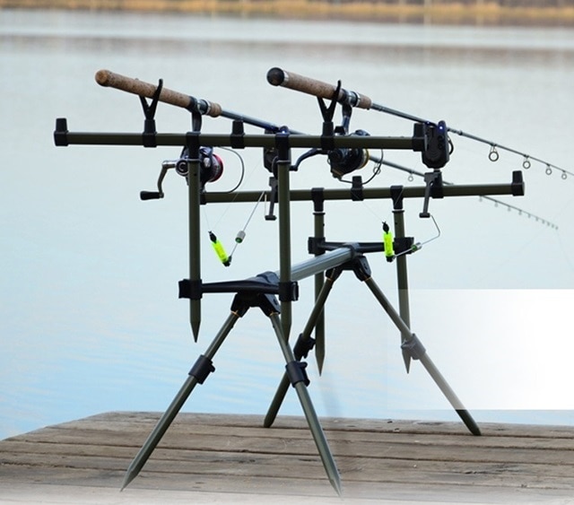 1 unidad de Banco de pesca Durable palo de textura delicada carpa Fishing Bank Stick ajustable Bankstick Bite alarma extensión Rod negro