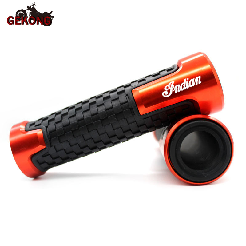 Fit For Indian FTR 1200 S FTR1200 Carbon / Rally Chief VINTAGE Scout Motorcycle Handlebar Hand Grips Handle Bar End Cap: Silver