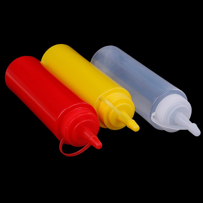 1 Stuk Plastic Squeeze Bottle Dispenser 8Oz Voor Saus Azijn Olie Ketchup Cookling Gereedschap Keuken Accessoires