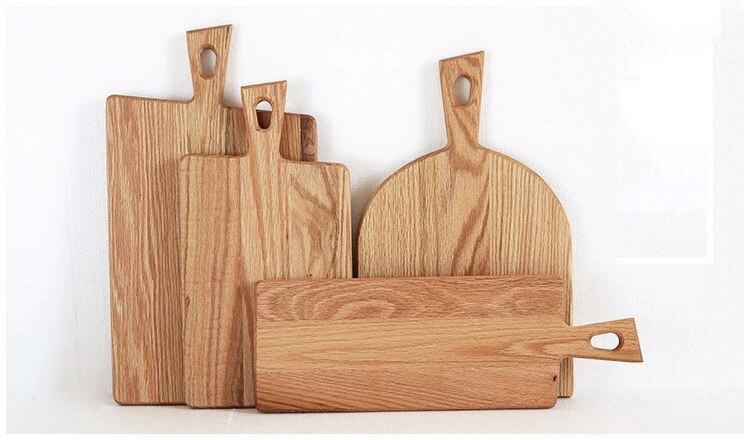 Oak tray chopping board bread board cuisine display tray kitchen board wood cutting board