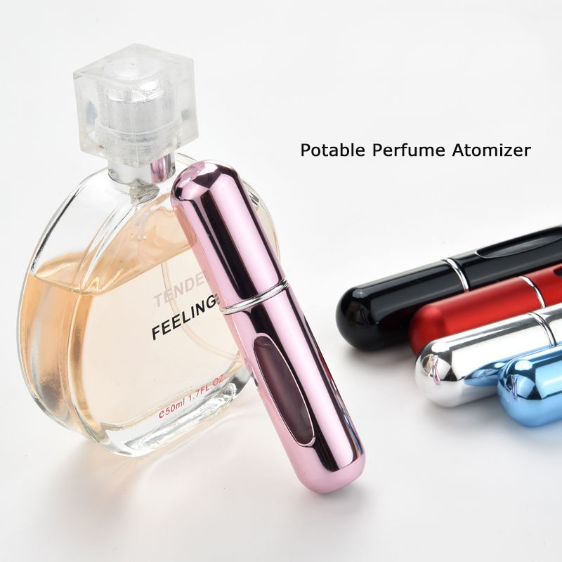 Wielokrotnego napełniania Mini Spray do perfum butelka aluminiowy rozpylacz przenośna kosmetyczka podróżna pojemnik perfumy butelka przechowywanie w domu