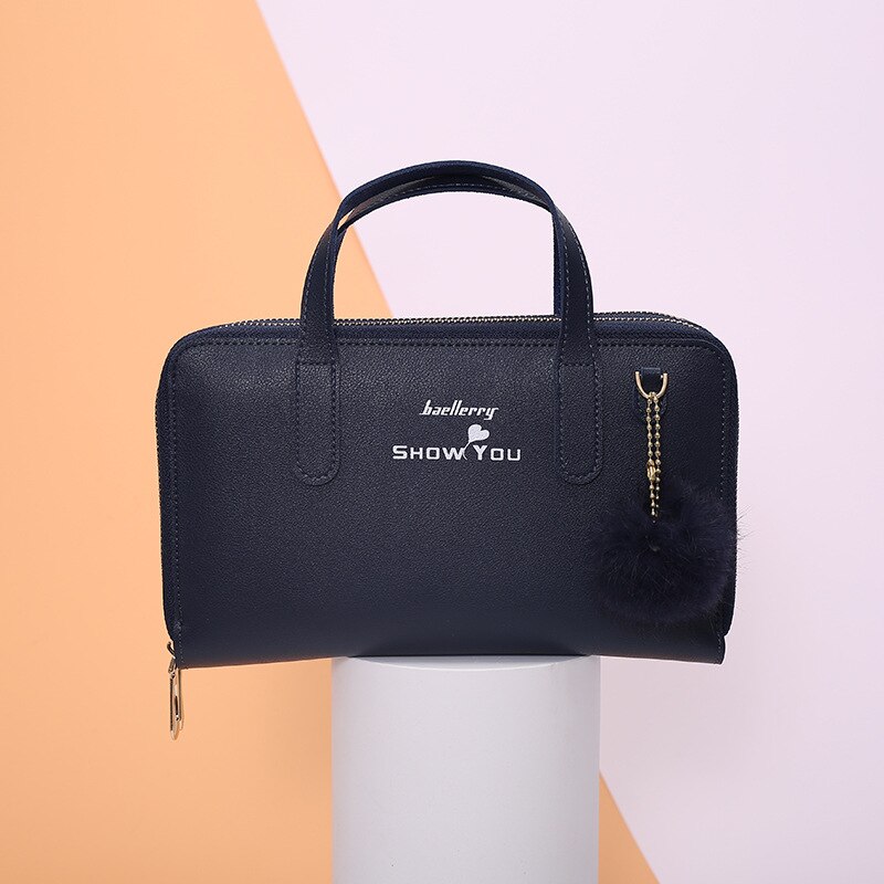 Zak Bulk Zak Eenvoudige Vierkante Sling Bag Hand Carrying En Schouder Schuin Damestassen: Royal blue