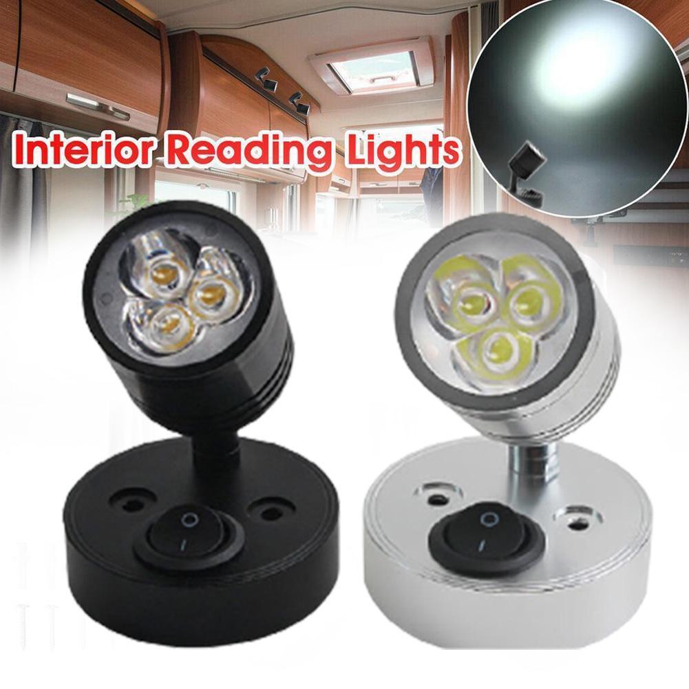 LED Reading Light DC 12V RV Boat LED Light Wall Lamp Camper Van Caravan Boat Interior Spot Light Cabin Bedside Night Light