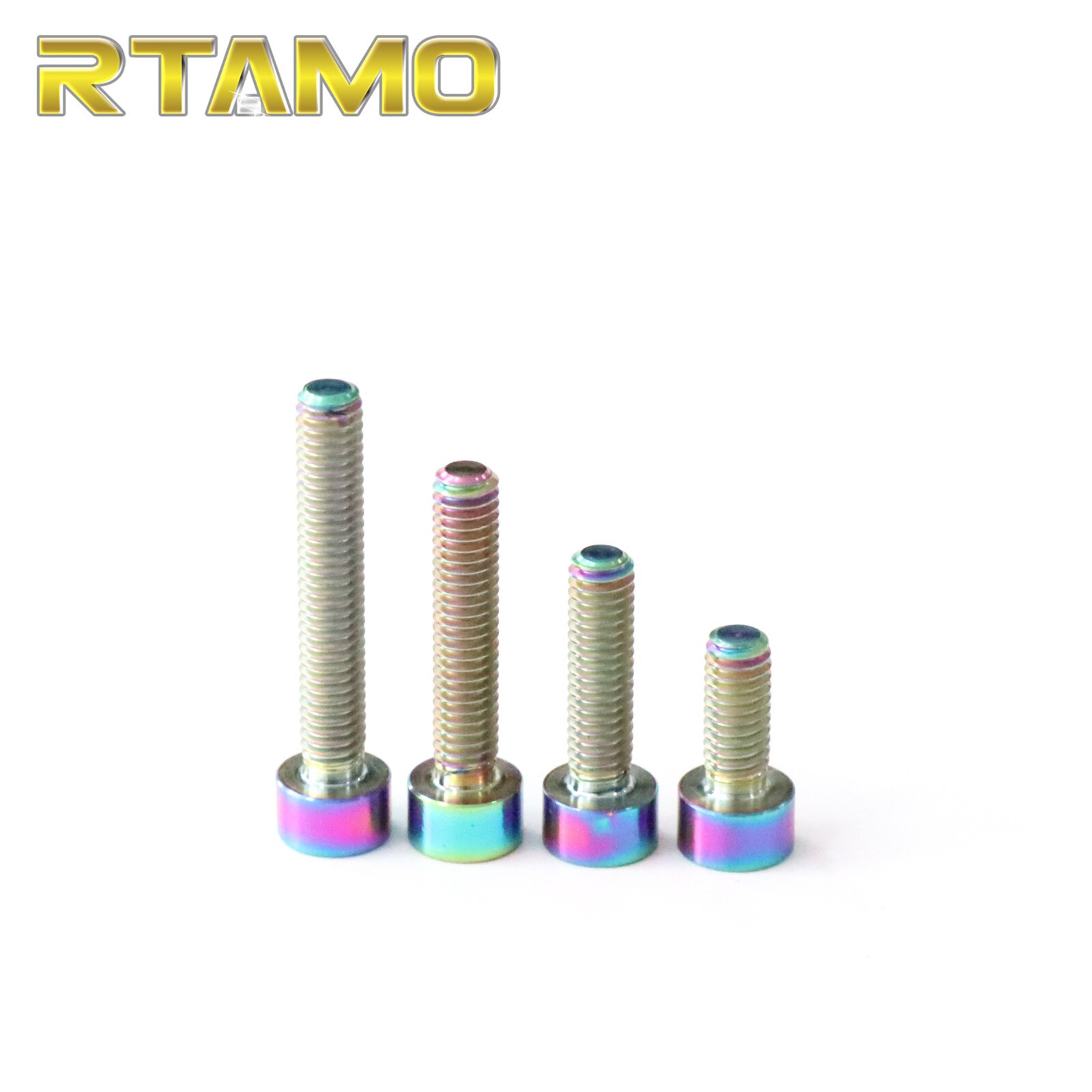 Titanium Bolts M4X10/15/20/25mm Hexagon Socket Head Cap Screws Stigma for Car,Bicycle and Motorcycle Parts