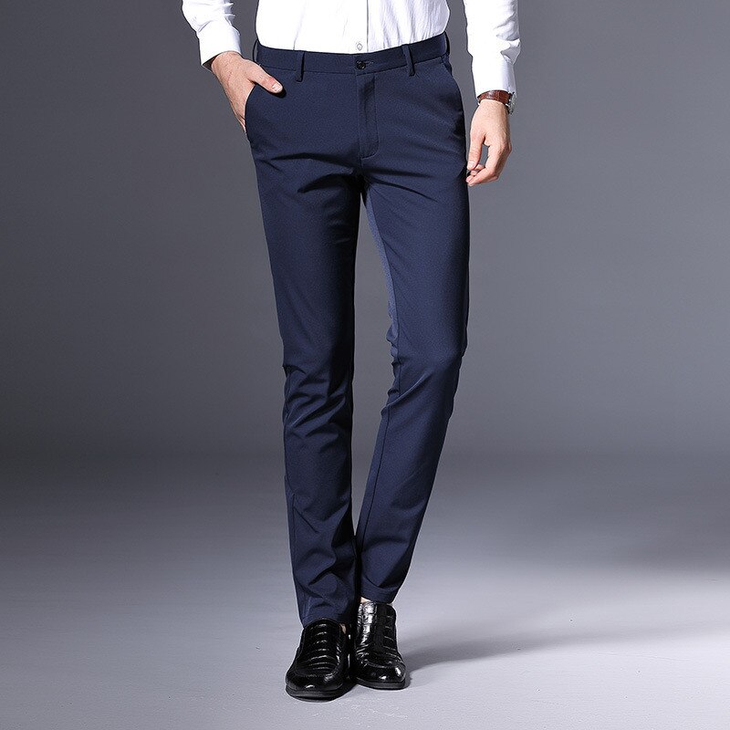 Pantalones de vestir para hombre, pantalón de negocios, estilo clásico, pantalones de boda,